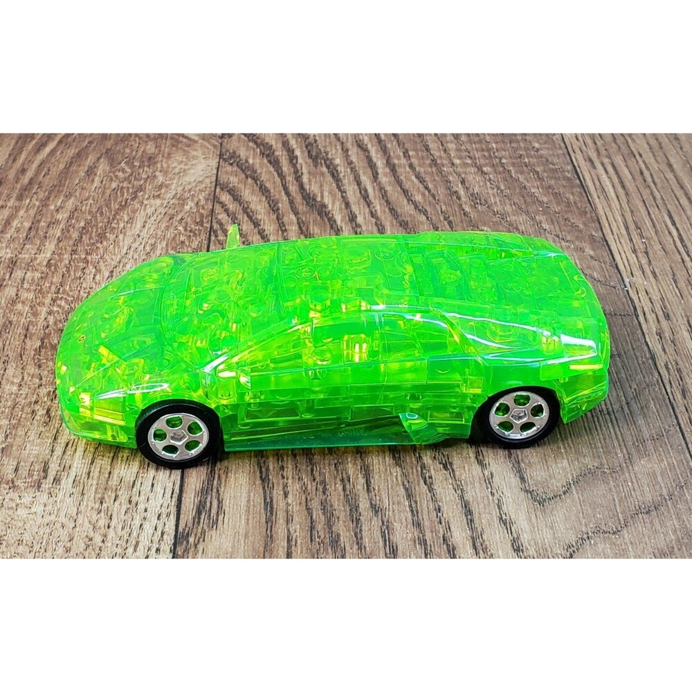 Puzzle Fun 3D 1:32 Lamborghini Murcielago Translucent Green 64 Pieces Complete